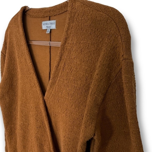 Madewell Texture & Thread Wrap Tie Waist Textured Sweater Sz S - Picture 8 of 12